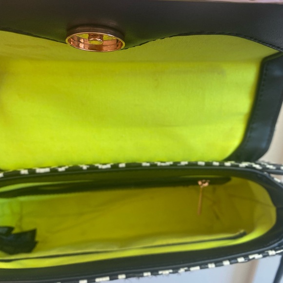 Ted Baker London Black & White Woven Purse with rose gold accents - Picture 9 of 11